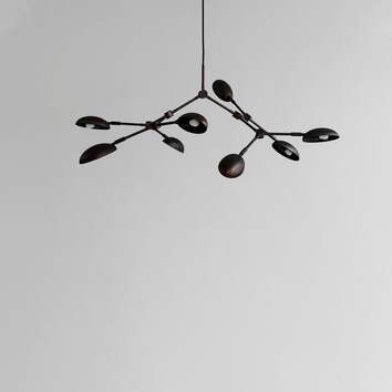 drop chandeliere mini burned black
