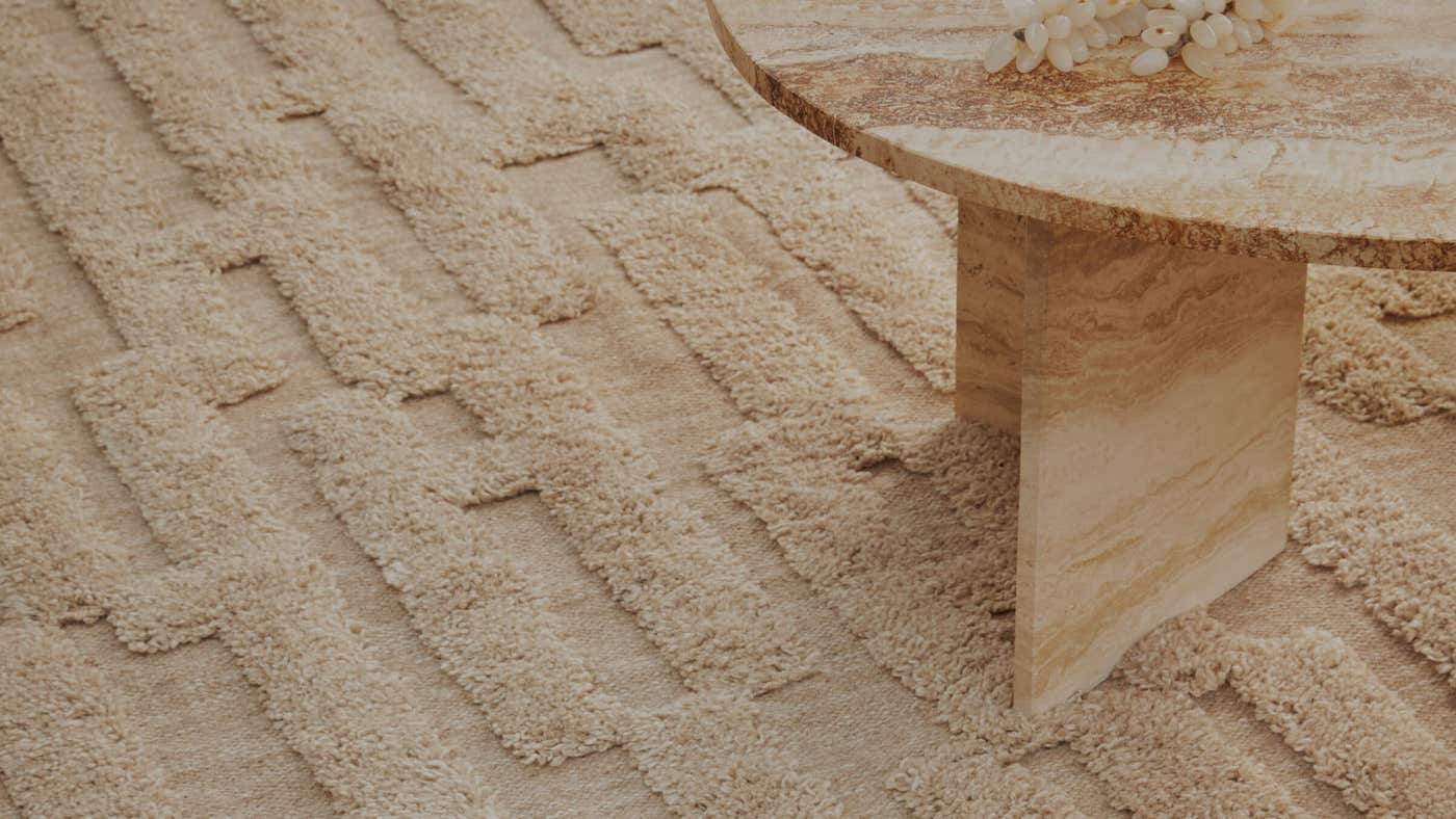 Bielke-Melange_16-9_2400px-1.jpg Bielke Wool Rug Matta Beige Melange | Tinted Objects